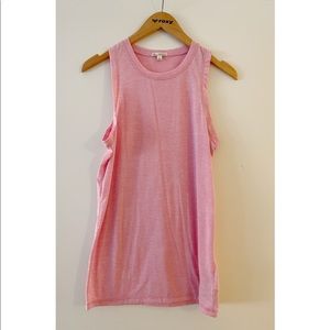 Gap heather pink tank top size small
